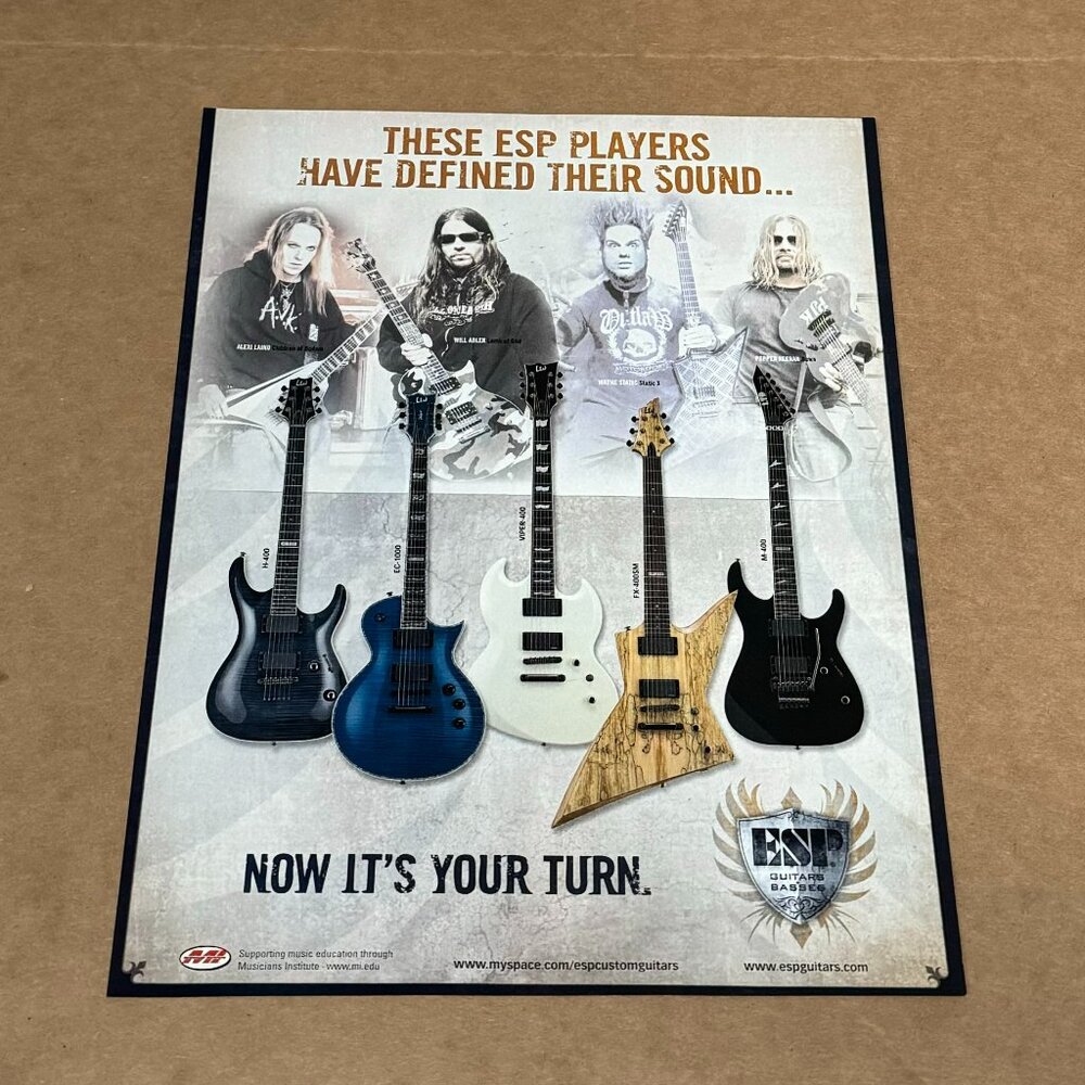 Alexi Laiho / Will Adler / Wayne Static / Pepper Keenan - ESP Guitars - Print Ad